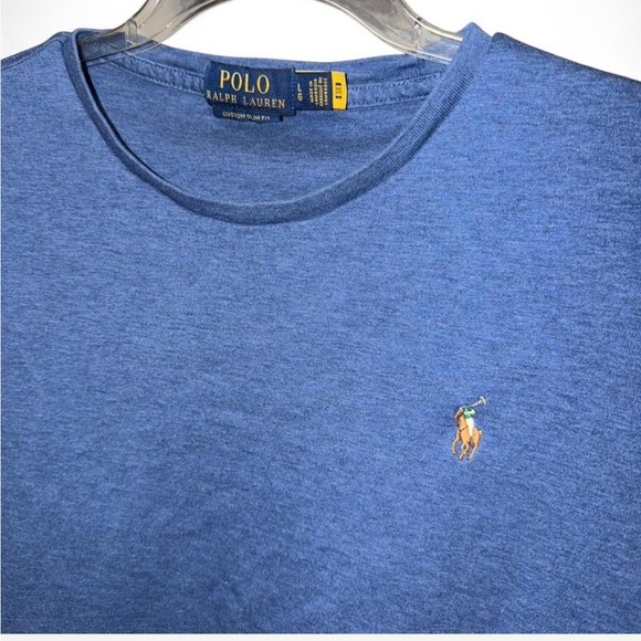 Polo by Ralph Lauren Women's Blue Tee - Picture 2 of 2